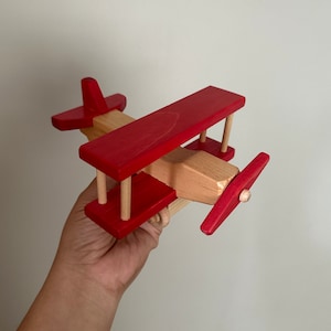 Airplane toy, small airplane, hand crafted wood toy, Toy Airplane, Airplane toy, wooden Airplane, Amish made wooden airplane toy
