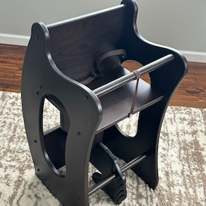 3 in 1 high chair rocking horse desk combo SOLID OAK Amish Made, Wooden High Chair, High Chair with Tray, Wooden Desk, Wooden Rocking Horse