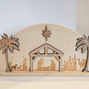 Manger Scene, Manger, Nativity, Nativity Scene, Christmas Nativity, Baby Jesus Nativity Scene, Christmas Nativity. Amish Made