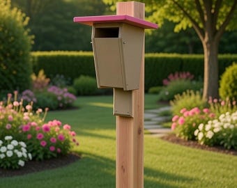Bluebird house Poly Sparrow Resistant Bluebird Post Mount Bird House, blue birdhouse, bluebird house, Custom Birdhouse, outdoor decor