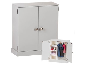 Doll furniture wardrobe Amish Made Child Safe Finish perfect for your American girl doll