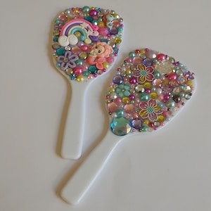Bejeweled Hand Mirror: Sparkly Princess Makeup Mirror