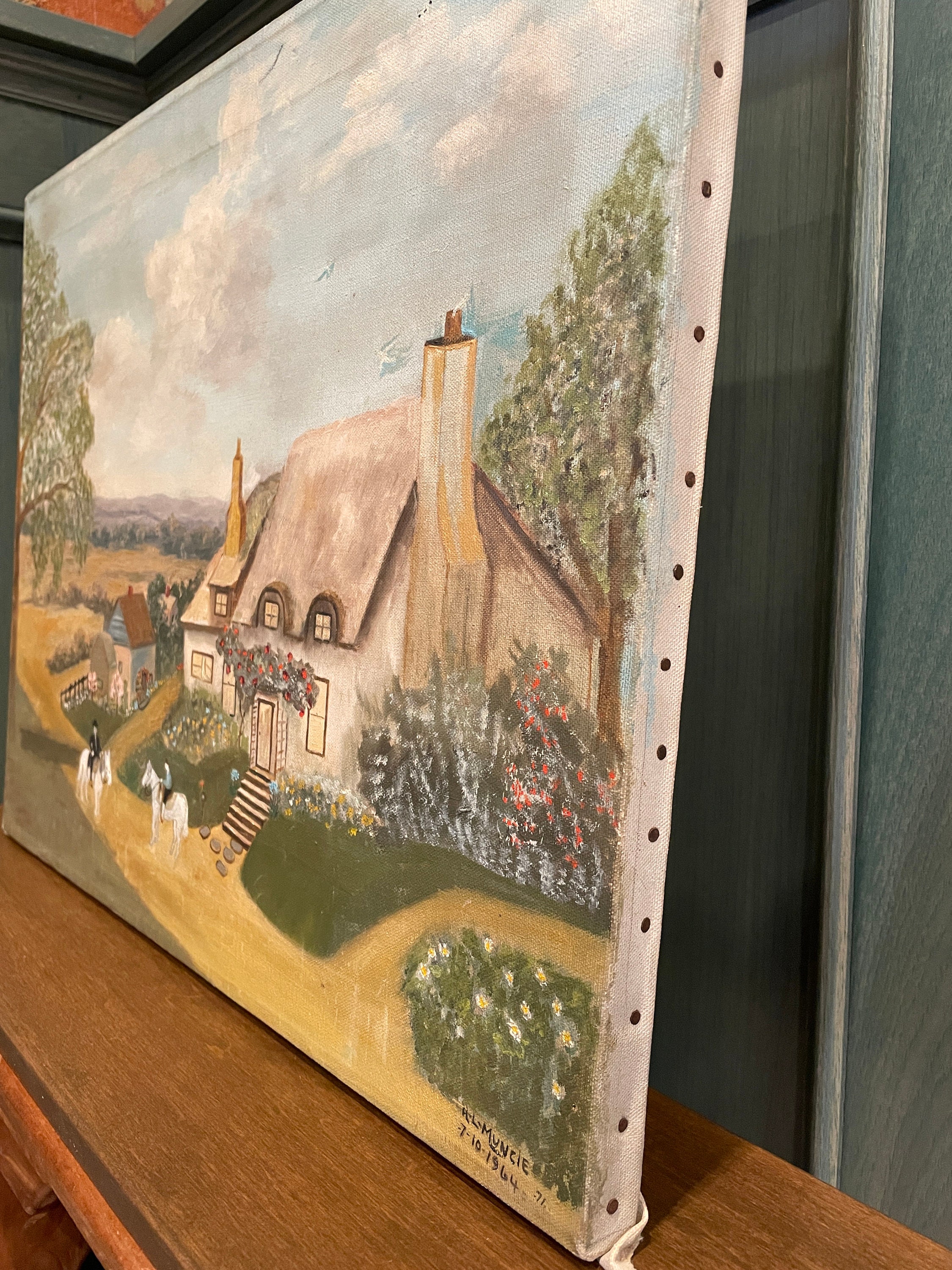 Vintage-style oil painting print main image 1