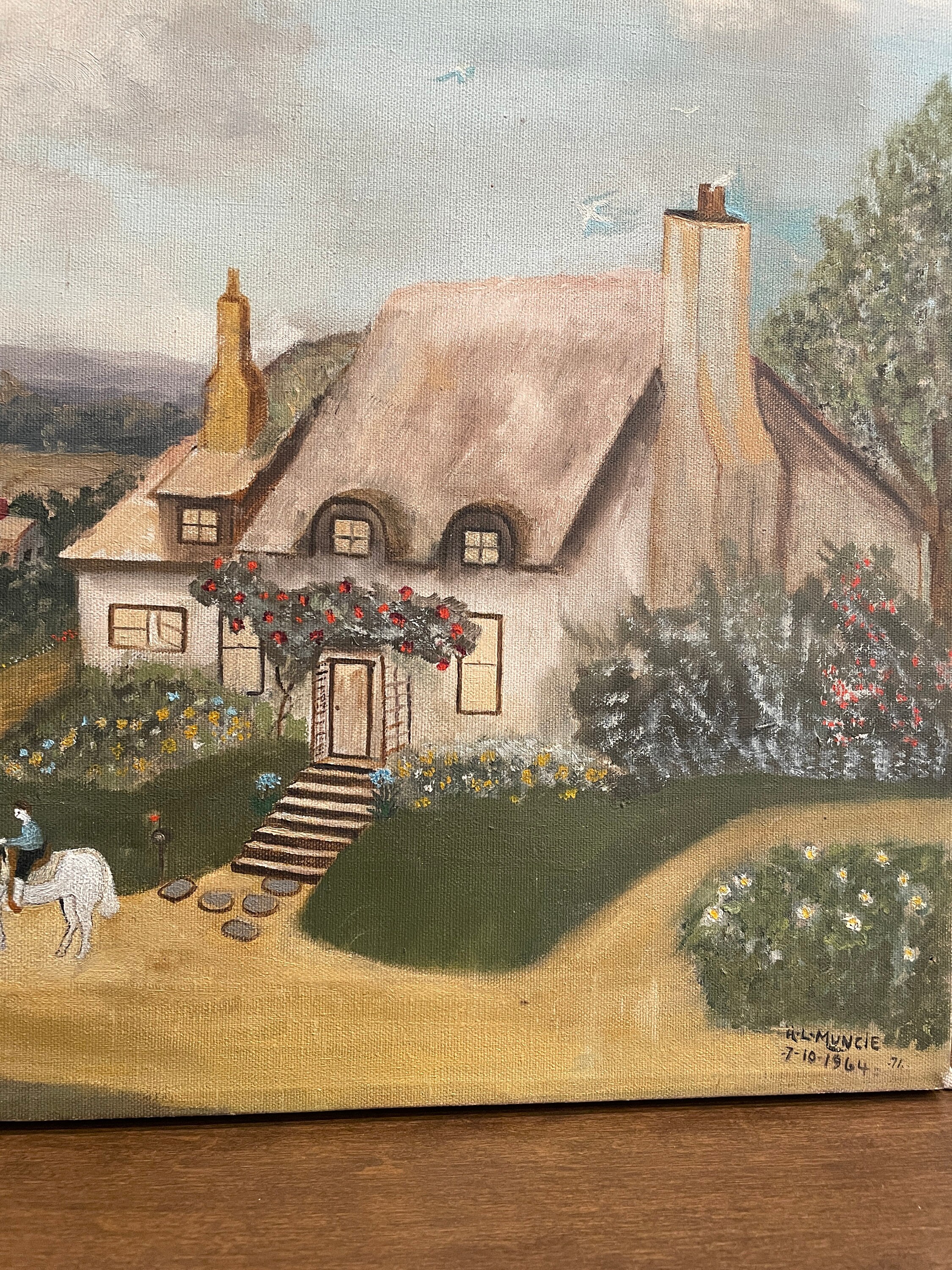 Vintage-style oil painting print main image 0