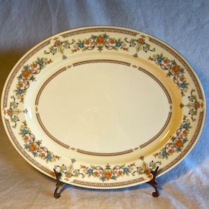 Aynsley Platter large oval &quot;Devonshire&quot; bone china Vintage &lt;1987 England