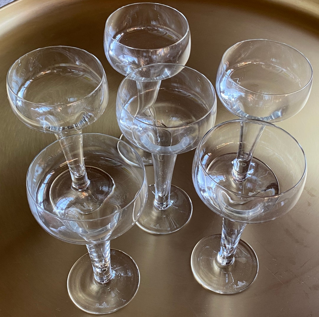 Rosenthal 6x Champagne Coupes Crystal Clear lotus Etsy