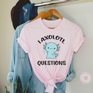 Camiseta divertida de ajolote, Camiseta con preguntas sobre ajolotes imagen 1