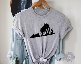 Virginia Home State T-Shirt, Local Hometown Tee
