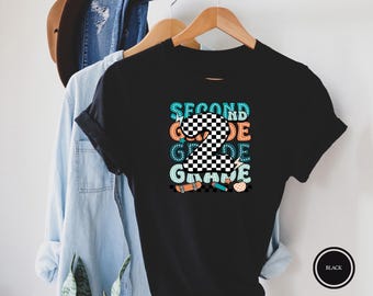 Second Grade Teacher Shirt, Elementary School Teaching Tee