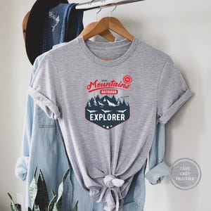 Mountains Outdoor Explorer Shirt, Camping is my Happy Place Shirt, Camp Life Shirt, Camp Lover Shirt, Funny Camping Gifts, Nature Lover