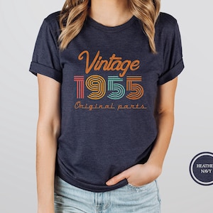 Vintage 1955 Shirt, 70th Birthday Tshirt, Vintage 1955 Birthday Shirt, 70th Birthday Gift for Men, 70th Birthday Gift for Women