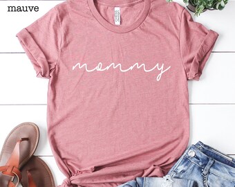 Mommy Shirt, Minimalist Mother's Day Tee