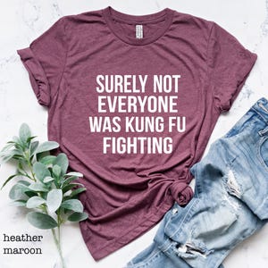 Surely Not Everyone Was Kung Fu Fighting Shirt, Kung Fu Shirt, Funny Fighting Tee, Sarcastic Shirt, Hilarious Saying Shirt, Karate Shirt