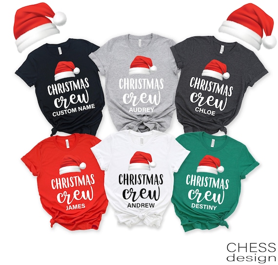 Custom Christmas Crew Shirts, Christmas Family Shirts, Santa Shirts, Christmas Party Shirts, Matching Christmas Shirts, Holiday Shirts