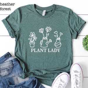 Plant Lady Shirt, Plant Mom Shirt, Plant Lover Gift, Gardening Gift, Garden Tshirt, Earth Day Shirt, Vegetarian Gift Shirt, Plant T-shirt