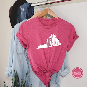 Virginia Shirt, Virginia Map Tshirt, Virginia Silhouette Shirt, Virginia State Tee, Virginia Vacation T-Shirt, Family Trip To Virginia Shirt