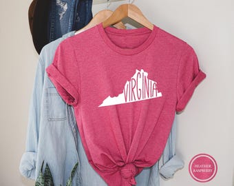 Virginia Map T-Shirt, Vacation State Tee