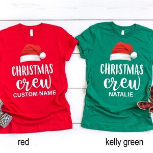 Custom Christmas Crew Shirts, Christmas Family Shirts, Santa Shirts, Christmas Party Shirts, Matching Christmas Shirts, Holiday Shirts bild 3