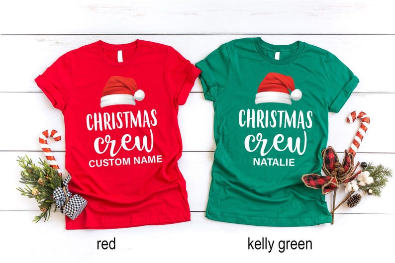 Custom Christmas Crew Shirts, Christmas Family Shirts, Santa Shirts, Christmas Party Shirts, Matching Christmas Shirts, Holiday Shirts bild 3