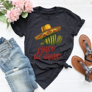 Sombrero Shirt, Cinco De Mayo Shirt, Mexico T-Shirt, Mexican Theme Fiesta Tee, Funny Drinking Tees, Fiesta Mexico, Cinco De Mayo Fiesta Tees