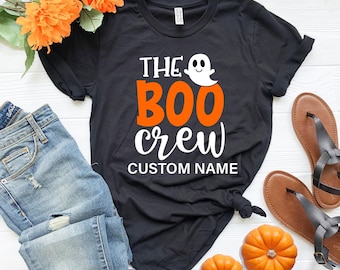 The Boo Crew Shirts, Custom Halloween Ghost Shirt, Family Matching Shirts