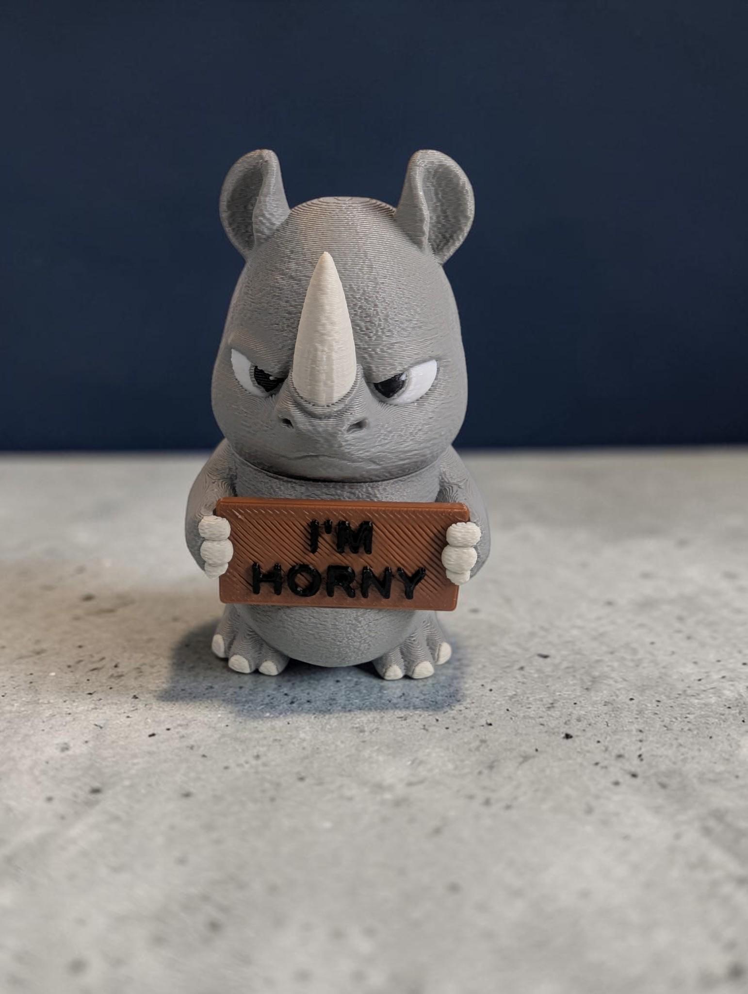 Grumpy Rhino Desk Decor | 