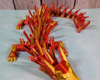 Articulated Iron-Inspired Dragon – Superhero Collectible