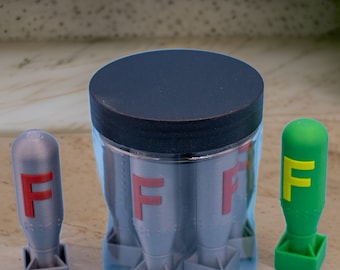 F-Bomb Desk Ornament – Funny Gag Gift – Silver/Red or Green/Yellow – Nerdy Office Humor or Collectible Joke Gift