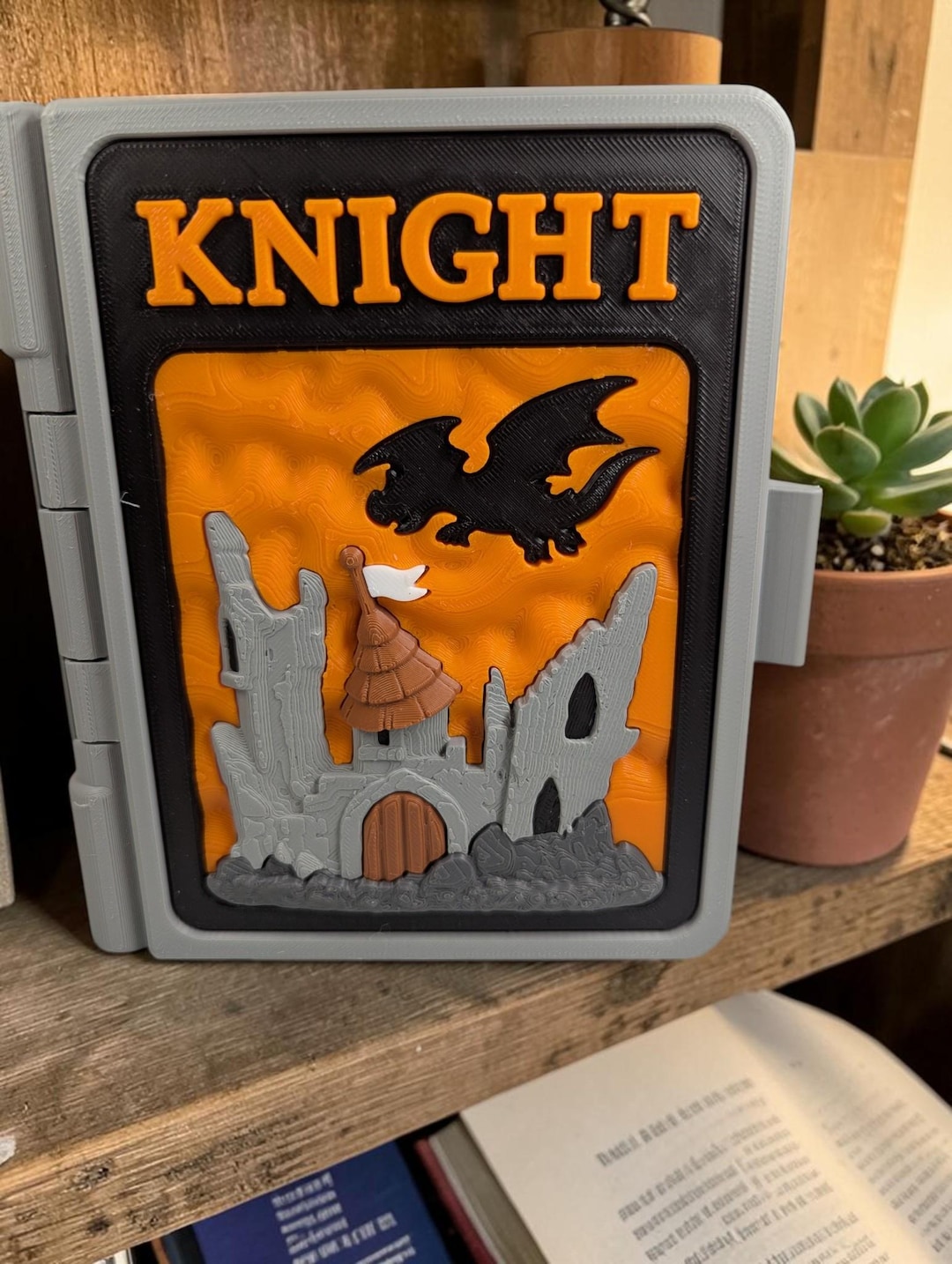Knight Fantasy Playset in Book Box, 3D Printed Medieval Toy Set, Dragon ...