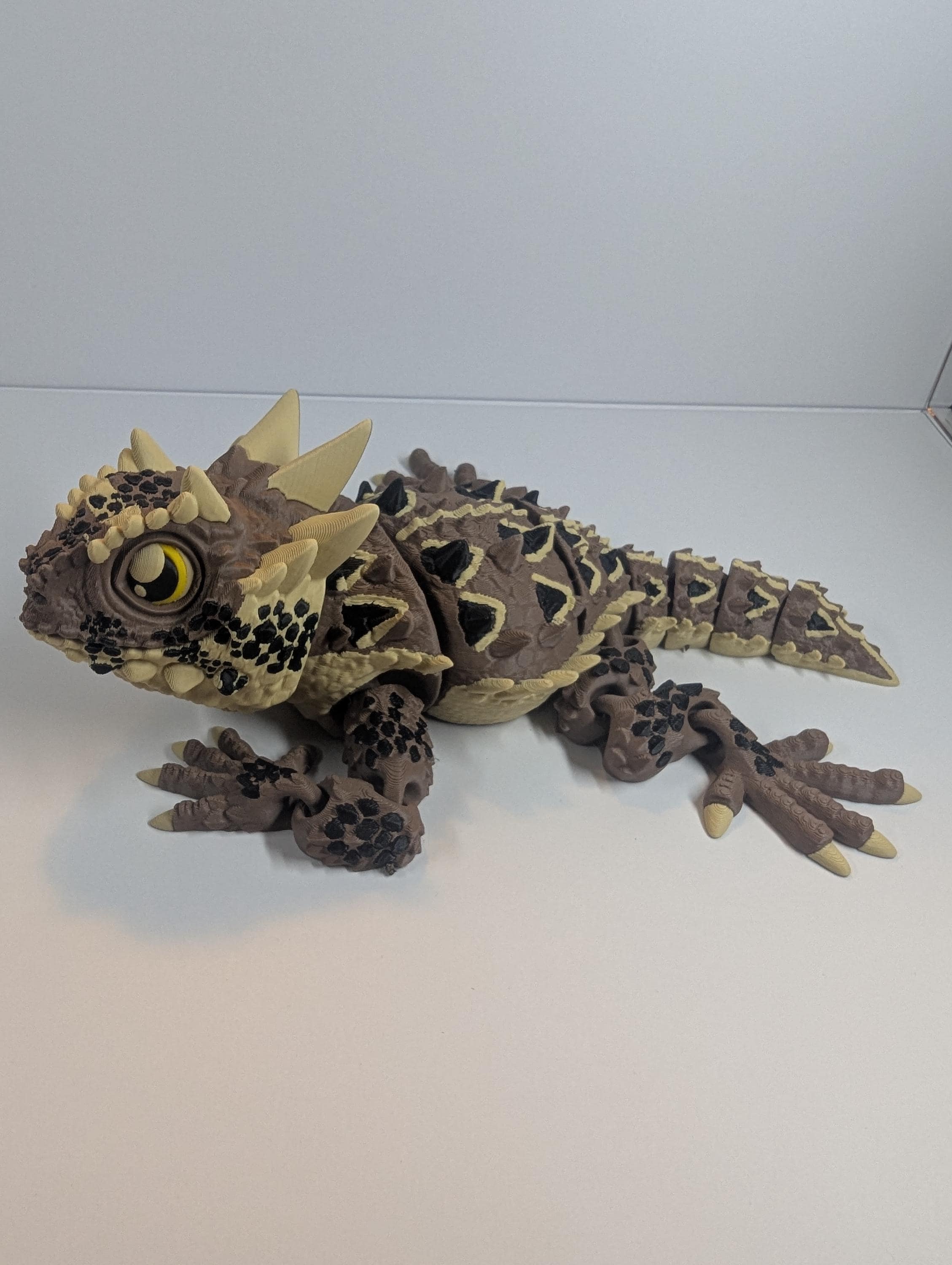 Poseable Horned Lizard Toy – 3D Printed Desert Reptile Figure - Fidget ...