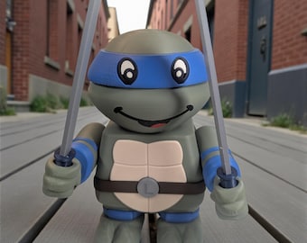 TMNT Leo The Sewer Samurai figure Teenage Mutant Ninja Turtles Leonardo 1990 - A TMNT Leo The Sewer Samurai figure Teenage Mutant Ninja Turtles Leonardo 1990 - A