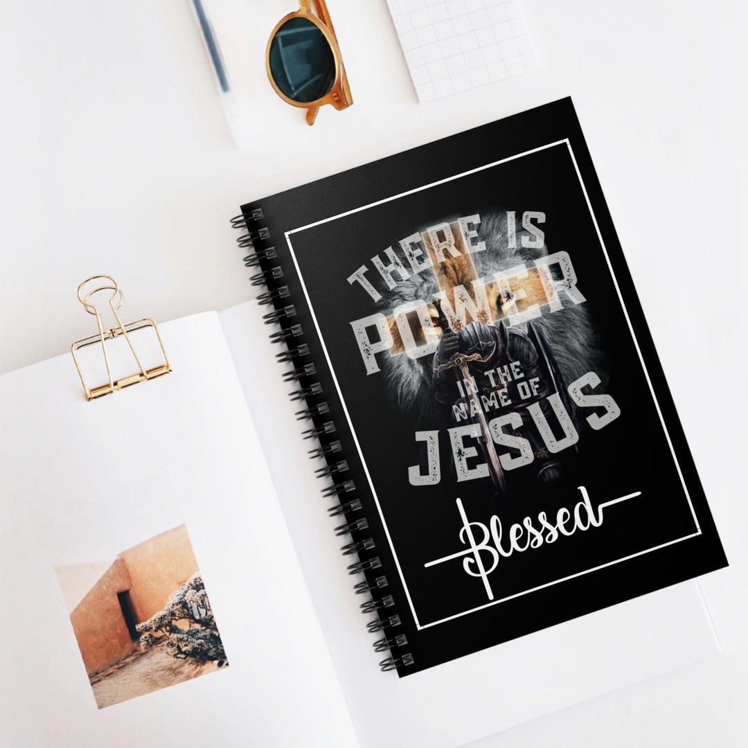 God's Warrior (d) Spiral Notebook - Ruled Line Power in the Name Jesus ...