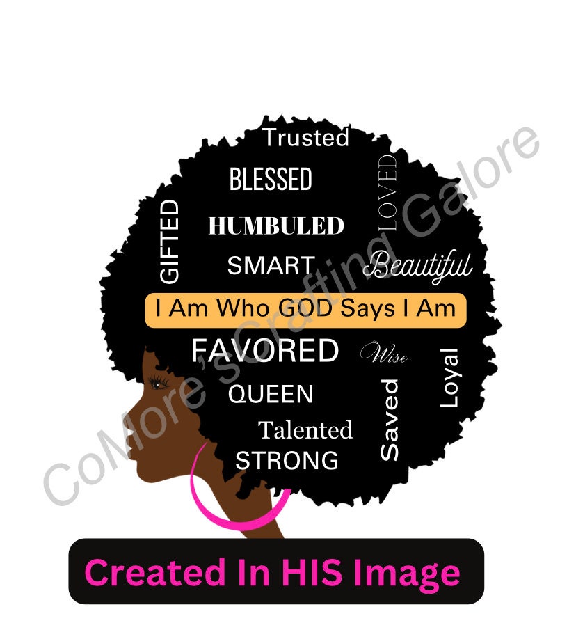 I Am Who God Says I Am Digital SVG & PNG - Etsy