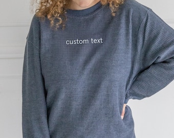 Custom corded sweatshirt cheap