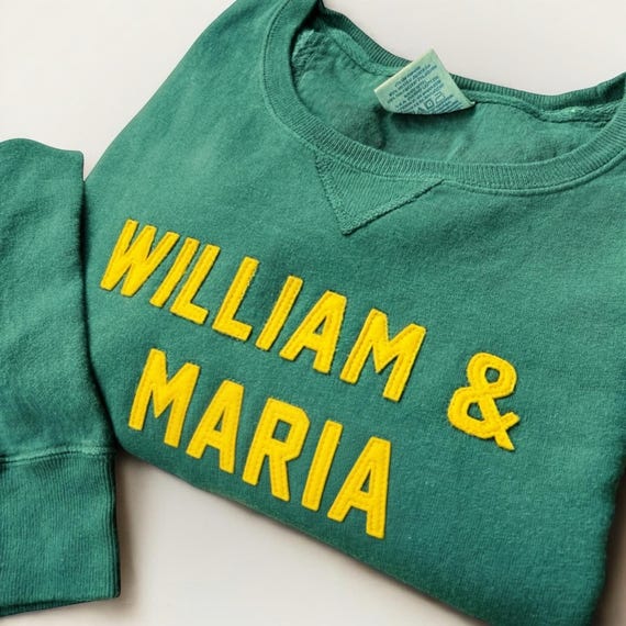 Custom Retro College Sweatshirt University Crewneck Personalized Graduation Gift College Apparel Stitched Letters Embroidered Sorority Gift