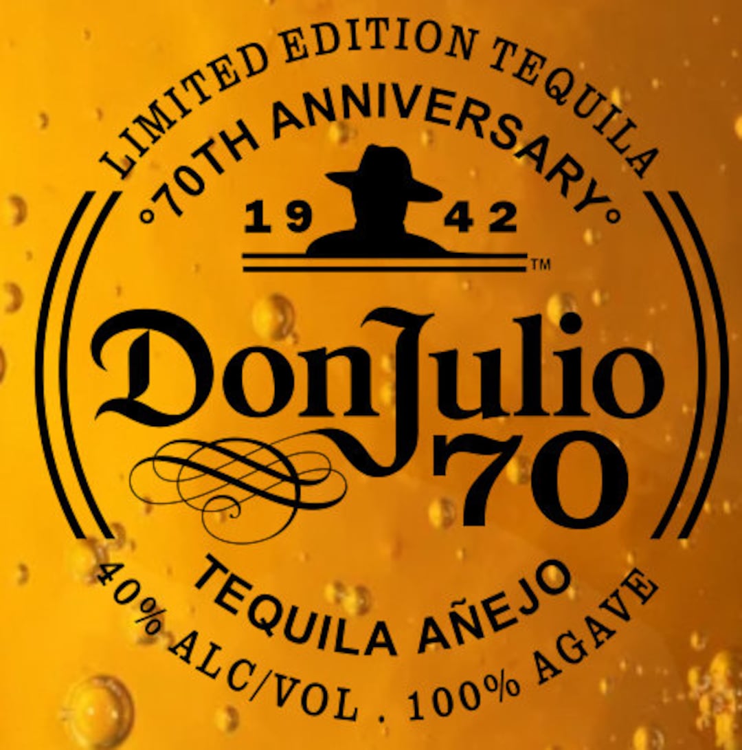 Don Julio 70 Anniversary Digital Label File in PDF, PNG, SVG, Jpg