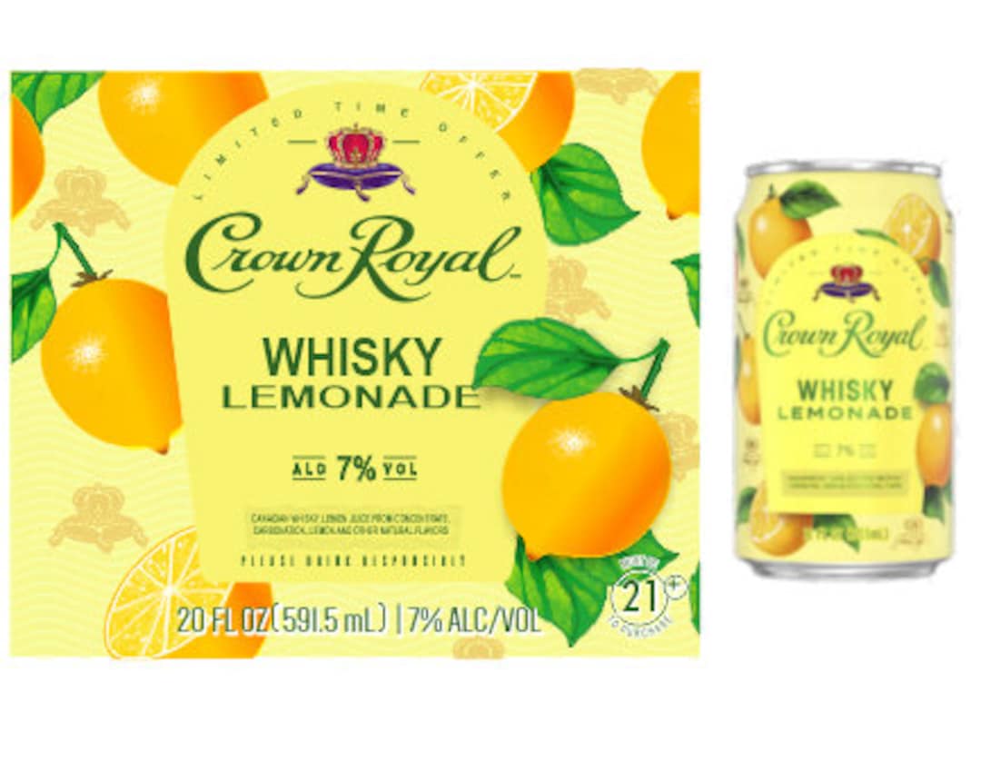 Crown Royal Lemonade Label Digital in PNG Format, Wrap, Tumbler 20 Oz