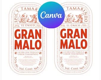Gran Malo Canva Template DIY, 20 Oz tumbler,change texts and colors, do it yourself, best quality, Easy and fast, just the way we like it!