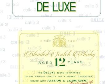 Buchanans Whiskey 12, new label, high quality file, use for sublimate, t shirt, cakes, toppers, etc. I customize it for you at no extra cost!