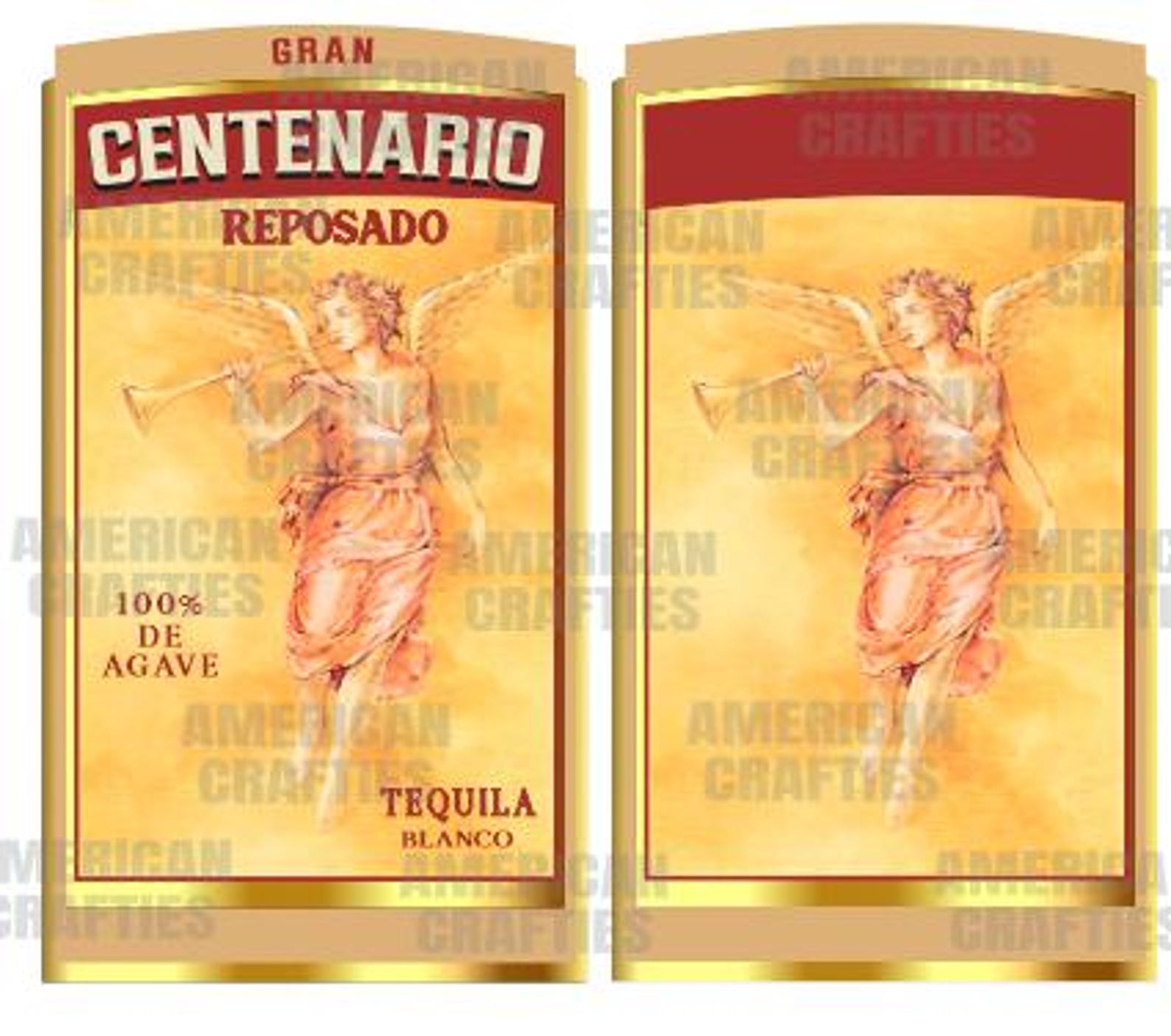 Tequila Centenario Label Files, I Customize It for You, Reposado-gold ...