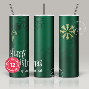 Merry Christmas Ya Filthy Animal Tumbler wrap, 20 oz Skinny Tumbler Sublimation Design Template, Seamless Christmas Print Travel Tumbler