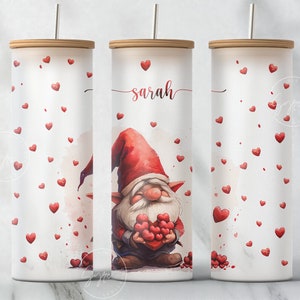 Valentines Tag Wichtel Wrap, Valentine Tumbler Wrap, 25 oz Becher Wrap PNG, 25 Unzen Libbey Glas kann Sublimation Design wickeln