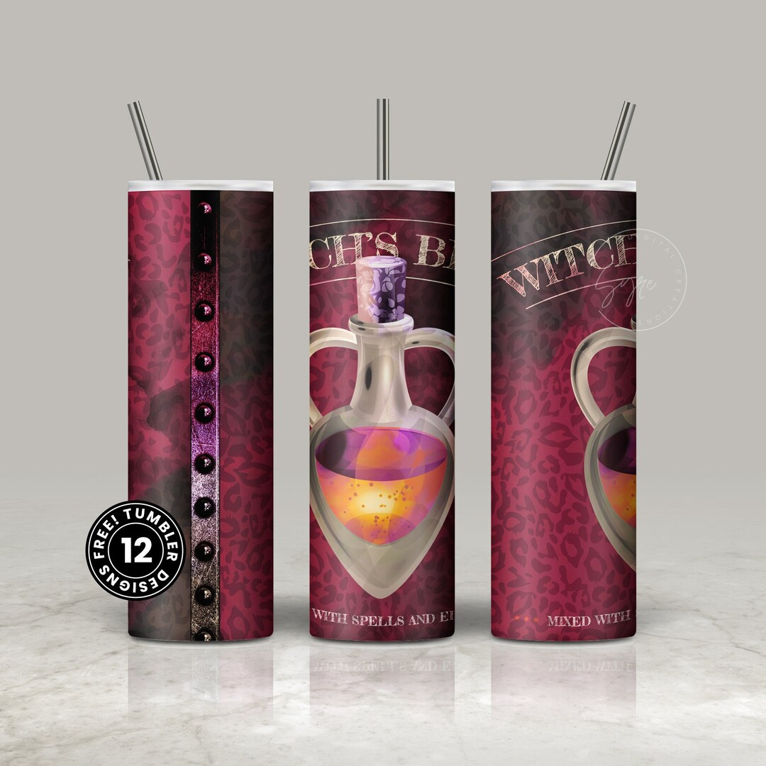 Witches Brew Halloween Tumbler Design 20 Oz Skinny Tumbler - Etsy