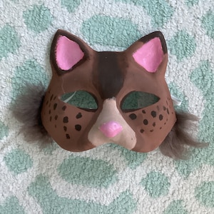 Brown cat mask