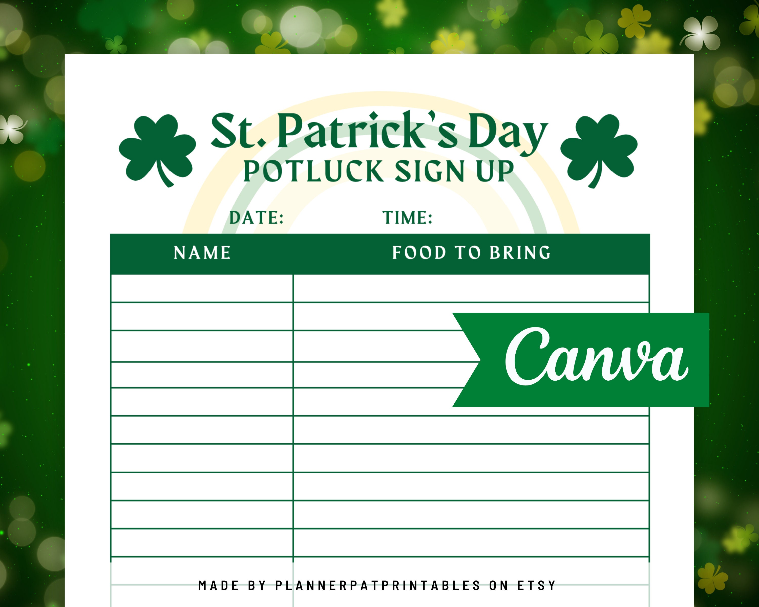 st patricks day pot luck recipe