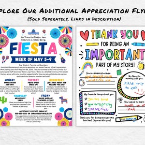 Taco Fiesta Teacher Appreciation Itinerary Flyer (canva Template ...