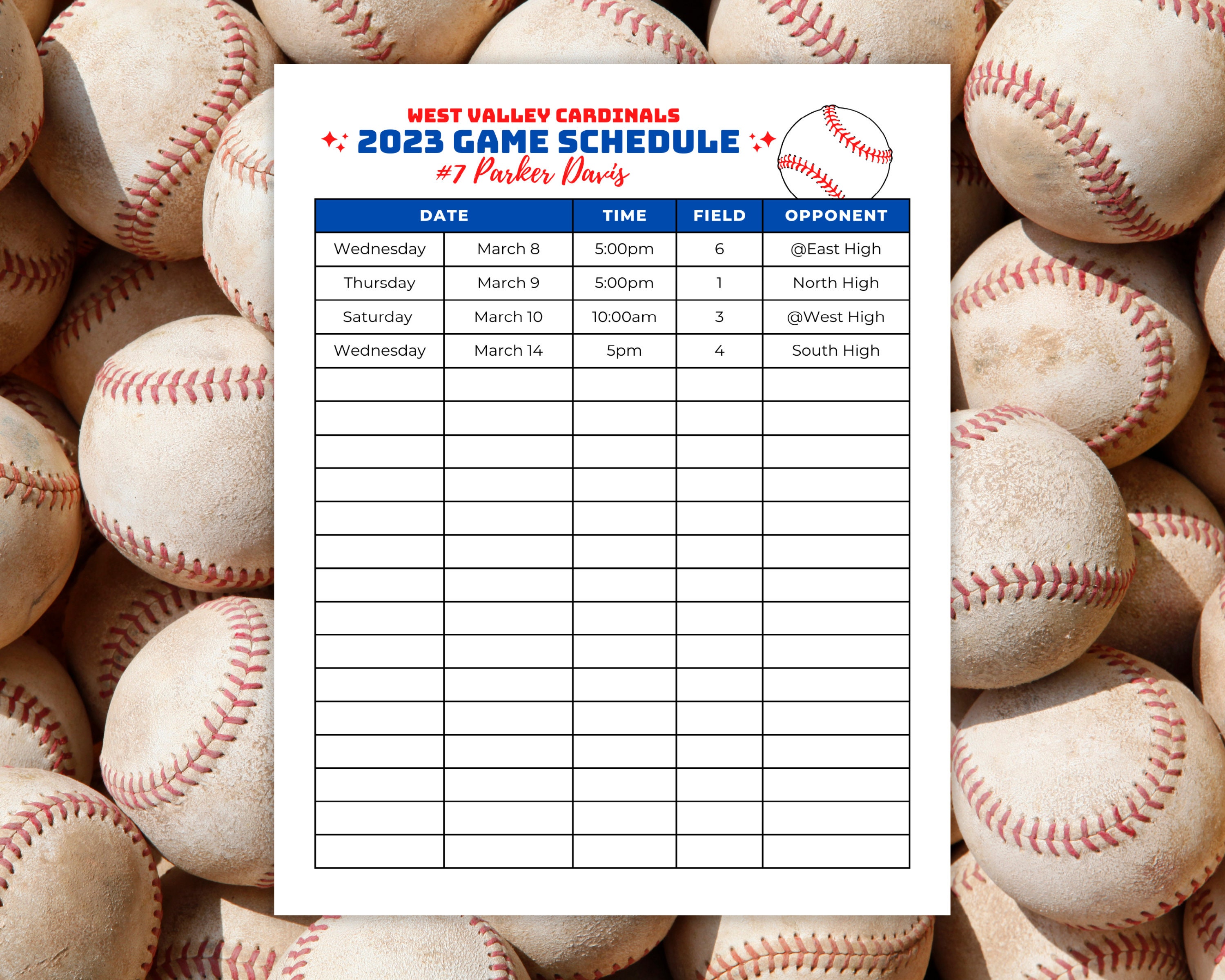 Editable Baseball Schedule Template Printable Youth Baseball Etsy Editable Baseball Schedule Template Printable Youth Baseball Etsy