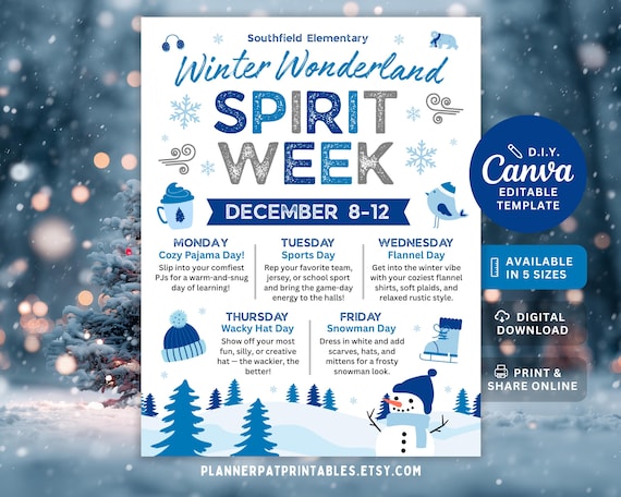 winter wonderland dress up day Today felt like a Winter Wonderland with students showing off all their icy blues, whites, and sparkly winter colors! Tomorrow, dress as a holiday character you love, whether its a snowman,