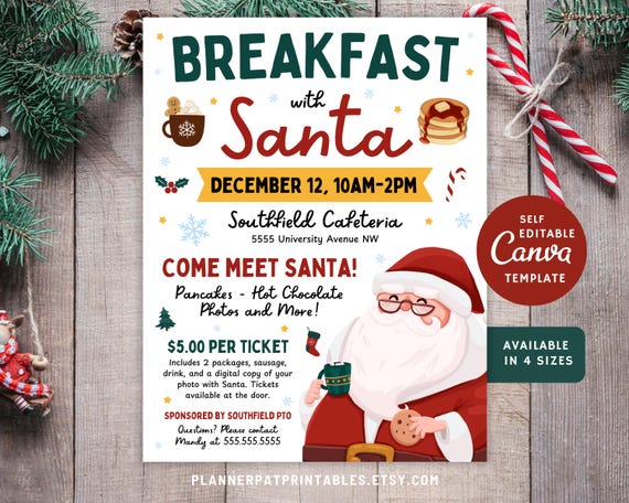 Breakfast With Santa Flyer
