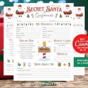 Fragebogen zum Ausdrucken, Weihnachtsgeschenkbörse Favoriten PDF